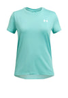 Under Armour Girls Knockout Short Sleeve Tee, Green