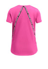 Under Armour Girls Knockout Short Sleeve Tee, Pink