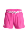 Under Armour Girls Play Up Shorts, Pink