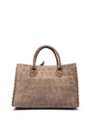 Unisa Animal Print Small Tote Bag, Taupe