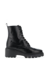 Unisa Juliet Leather Laced Military Boot, Black