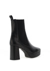 Unisa Marlow Leather High Heeled Platform Boots, Black