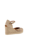 Unisa Caceres Suede Espadrille Wedge Shoes, Leopard Print
