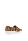 Unisa Famo Leather Platform Loafers, Leopard Print