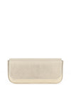 Unisa Dreamin Leather Metallic Clutch Bag, Gold