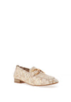 Unisa Baxter Chain Loafers, Gold Animal