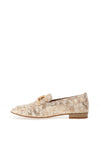 Unisa Baxter Chain Loafers, Gold Animal