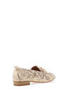 Unisa Baxter Chain Loafers, Gold Animal