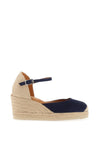 Unisa Caceres Suede Espadrille Wedge Shoes, Ocean