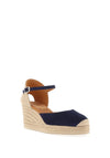 Unisa Caceres Suede Espadrille Wedge Shoes, Ocean