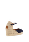 Unisa Caceres Suede Espadrille Wedge Shoes, Ocean