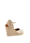 Unisa Castilla Leather Espadrille Wedges, Gold