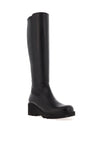 Unisa Jabilo Leather Knee High Boots, Black