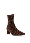 Unisa Animal Print Heeled Ankle Boots, Brown