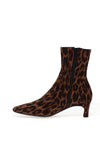 Unisa Animal Print Heeled Ankle Boots, Brown