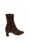 Unisa Animal Print Heeled Ankle Boots, Brown