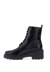 Unisa Juliet Leather Laced Military Boot, Abyss