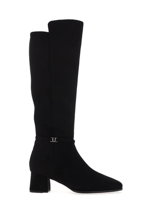 Unisa Lenz Soft Touch Knee High Boots, Black