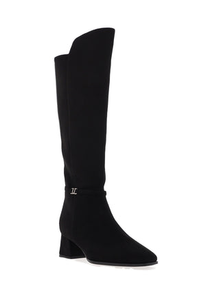 Unisa Lenz Soft Touch Knee High Boots, Black