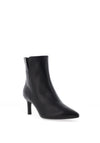 Unisa Loroya Smooth Leather Kitten Heeled Boots, Black