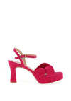 Unisa Onoa Twist Strap Platform Heeled Sandals, Pink