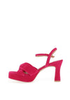 Unisa Onoa Twist Strap Platform Heeled Sandals, Pink