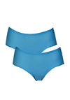 After Eden Unlimited Two Pack One Size Brief, Blue