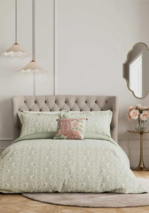 V&A Silk Road Paisley Duvet Set, Green