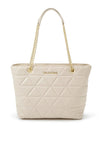 Valentino Carnaby Quilted Tote Bag, Ecru