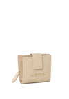 Valentino Alexia Pebbled Wallet, Ecru