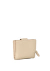 Valentino Alexia Pebbled Wallet, Ecru