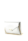 Valentino Arpie Envelope Style Clutch Bag, Silver