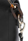 Valentino Bercy Folded Faux Leather Shoulder Bag, Black