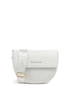 Valentino Bigs Saddle Flapover Crossbody Bag, White