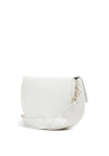 Valentino Bigs Saddle Flapover Crossbody Bag, White