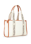 Valentino Candle Box Shopping Tote Bag, Cream and Tan