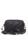 Valentino Clapham Quilted Camera Crossbody Bag, Black
