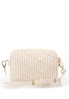 Valentino Clapham Quilted Camera Crossbody Bag, Ecru
