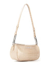 Valentino Conscious Faux Croc Print Shoulder Bag, Beige