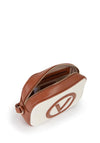 Valentino Covent V Logo Crossbody Bag, Cream and Tan