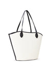 Valentino Covent Large Shopper Tote Bag, Cream and Black