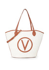Valentino Covent Large Shopper Tote Bag, Cream and Tan