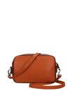 Valentino Mild Two-Tone Crossbody Bag, Aranc Cuoio