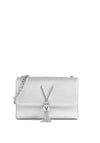 Valentino Divina Box Flap Over Mini Bag, Silver