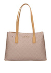 Valentino Lady Re Monogram Tote Bag, Beige
