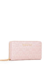 Valentino Lady Logo Print Wallet, Pink