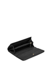 Valentino Ocarina Quilted Flapover Wallet, Black