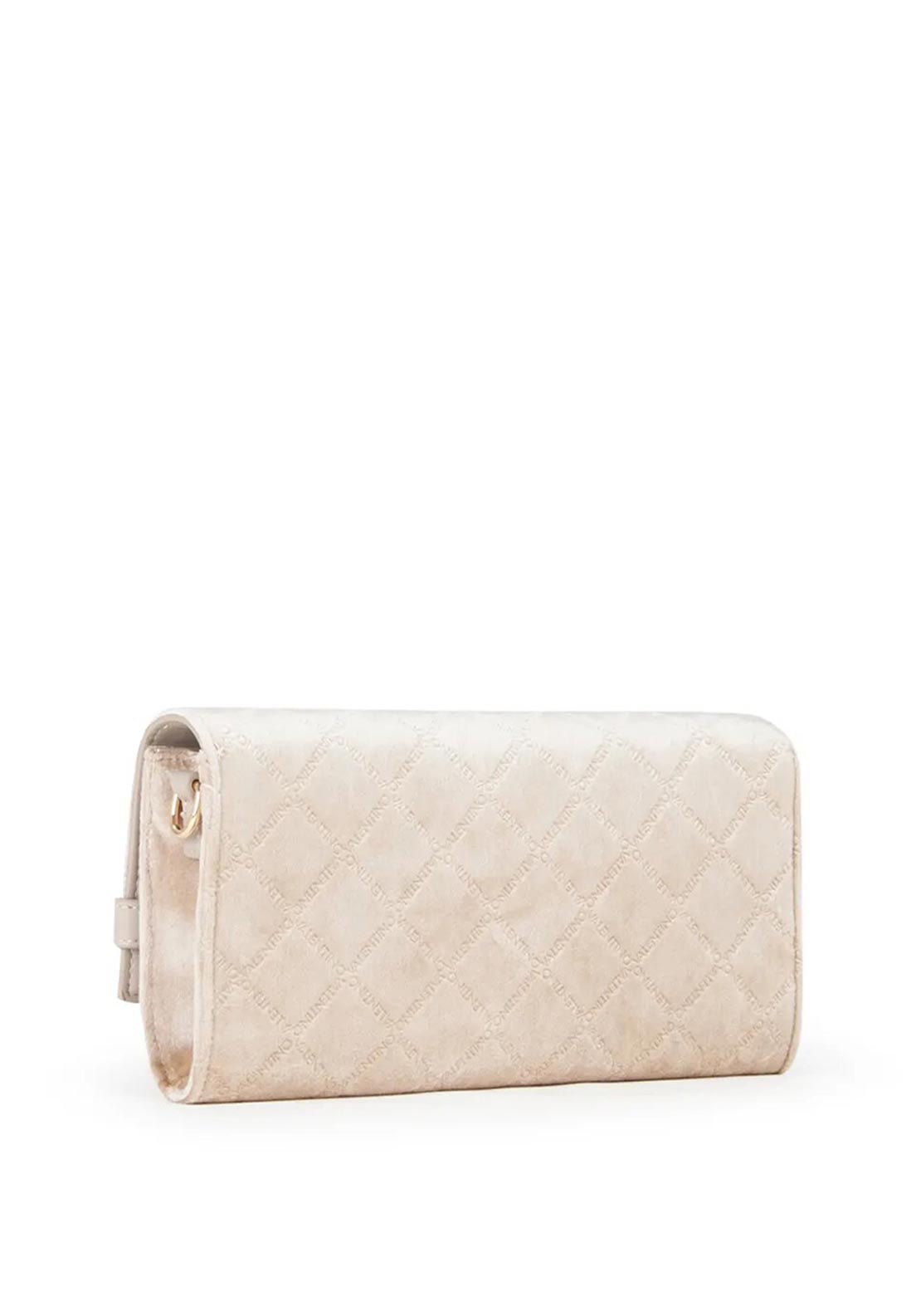 Valentino Life Velvet Clutch Bag, Beige