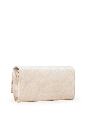 Valentino Life Velvet Clutch Bag, Beige
