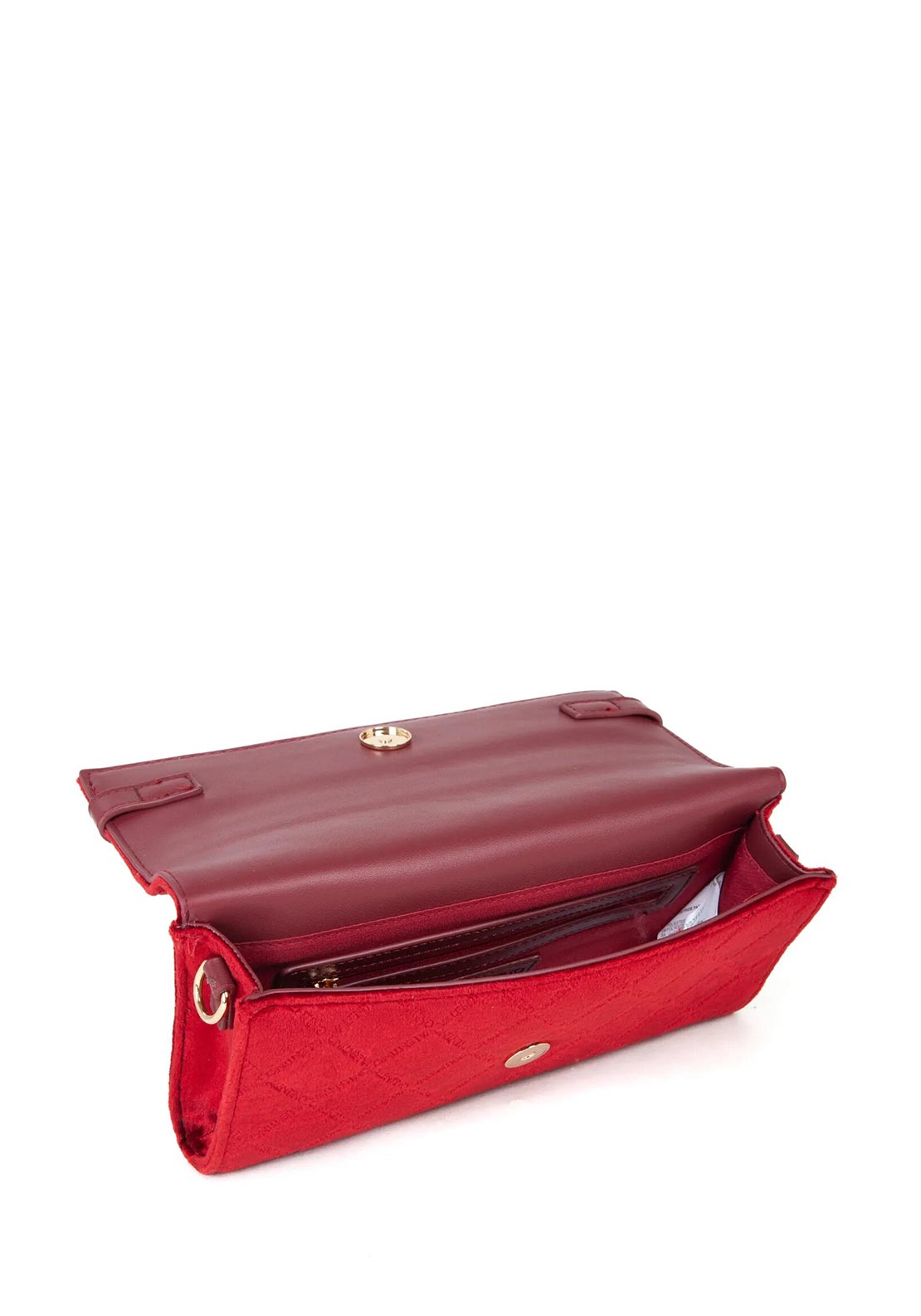 Valentino Life Velvet Clutch Bag, Red